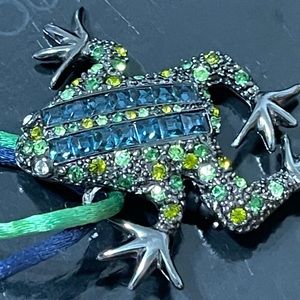Vintage Kenneth Jay Lane Frog Brooch